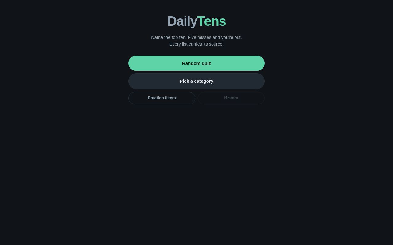 Preview of Daily Tens
