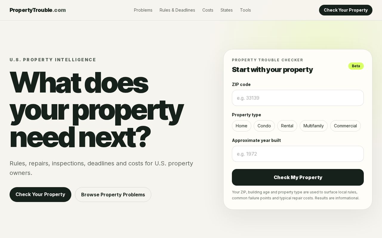 Preview of PropertyTrouble Co