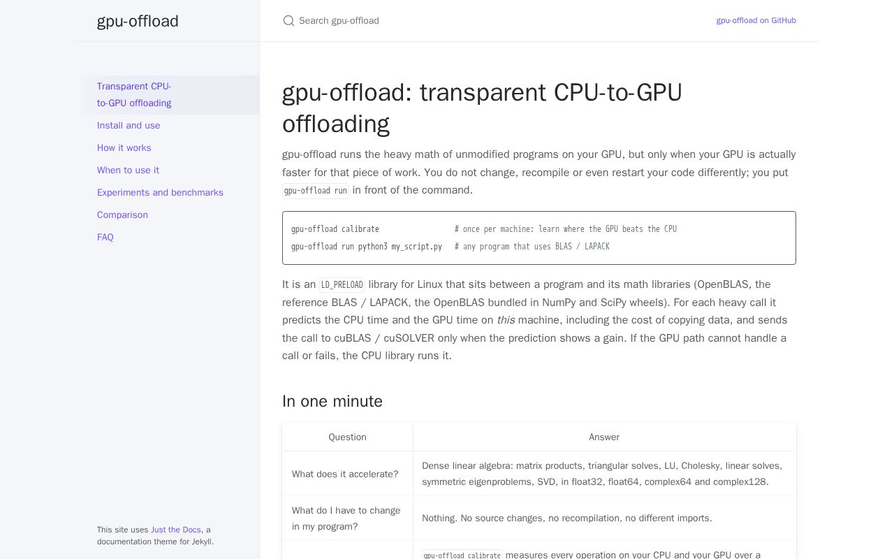 Preview of Cpu To Gpu Offloading