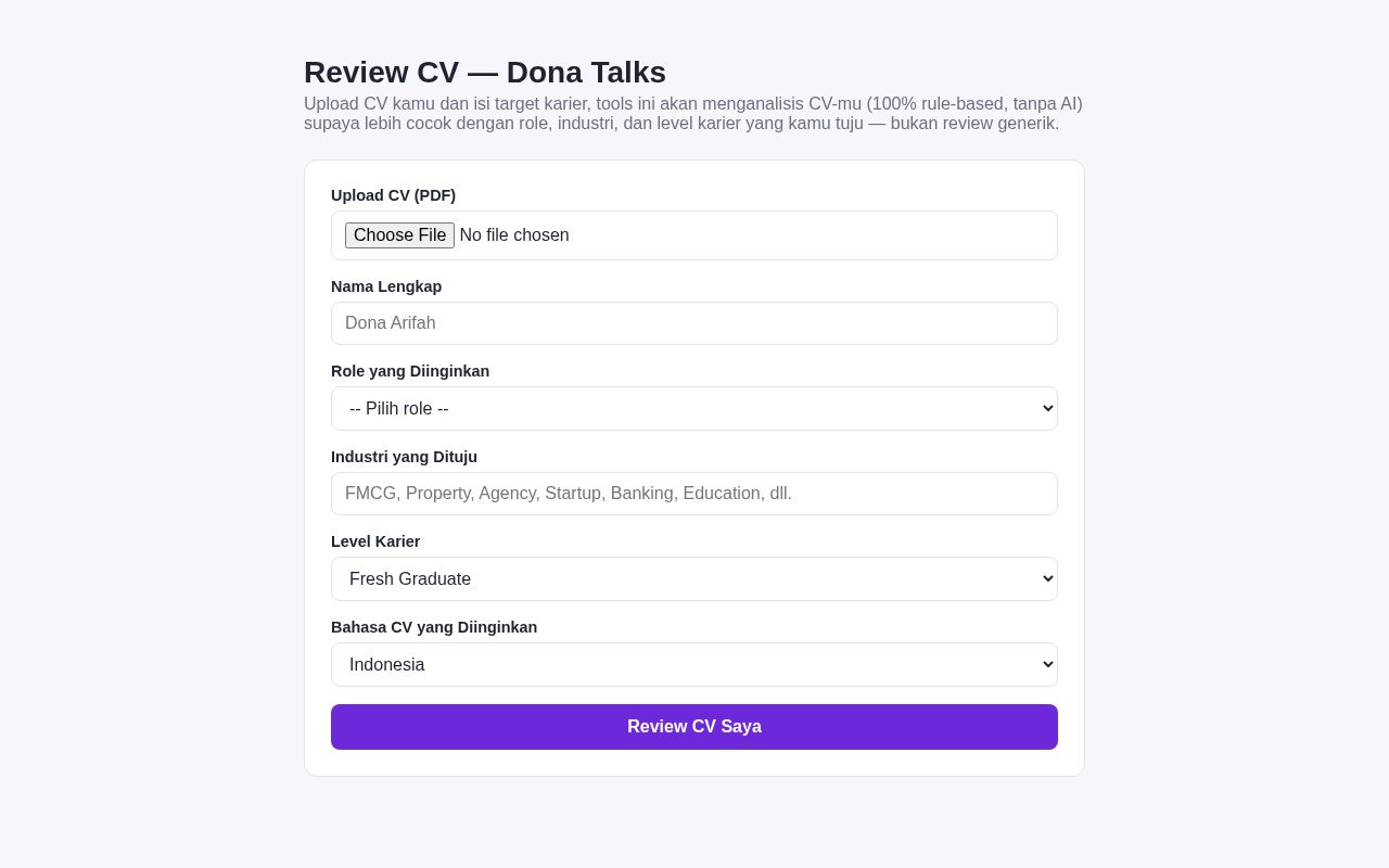Preview of Reviewcvdonatalks