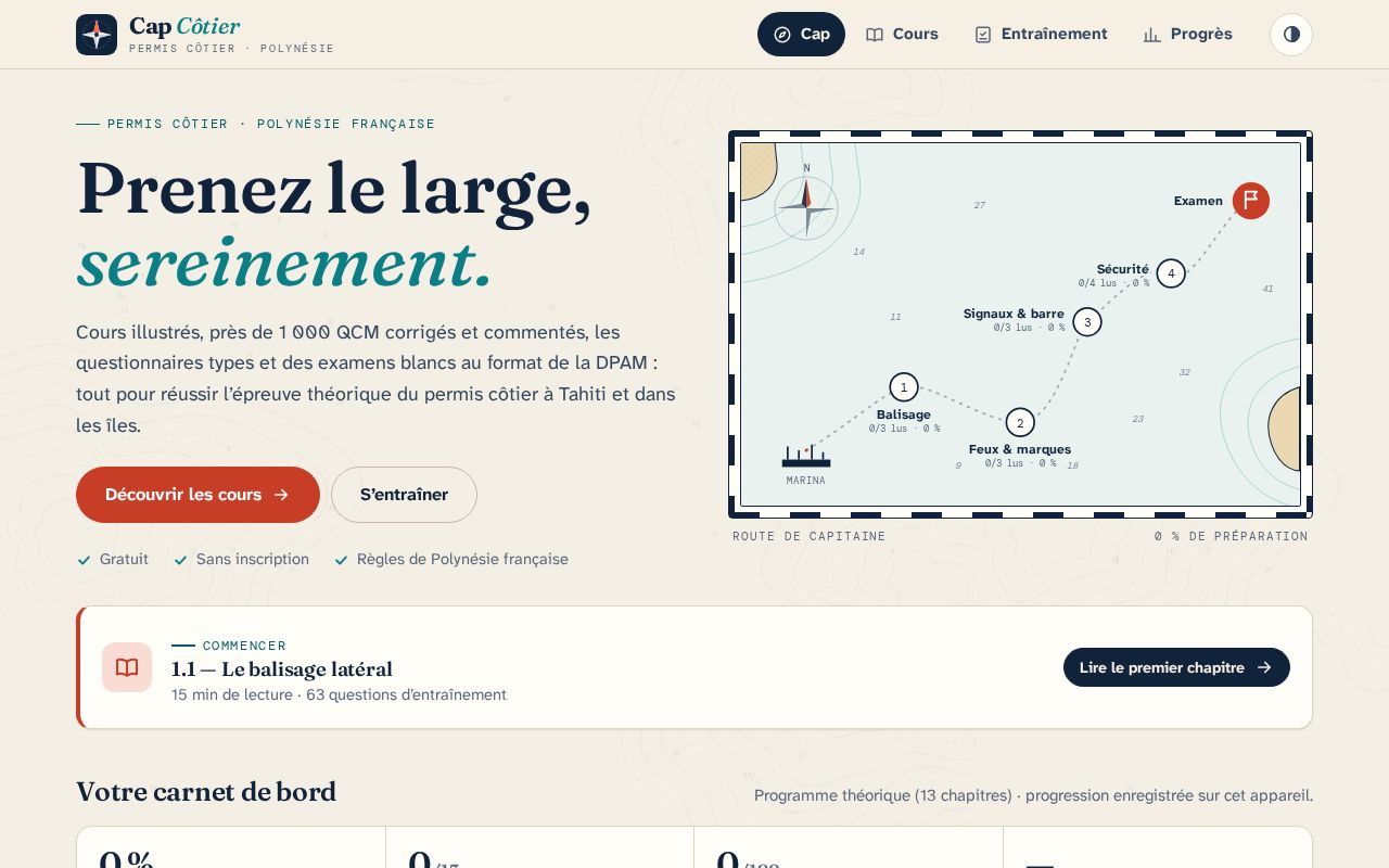Preview of Cap Cotier Polynesie Github Io