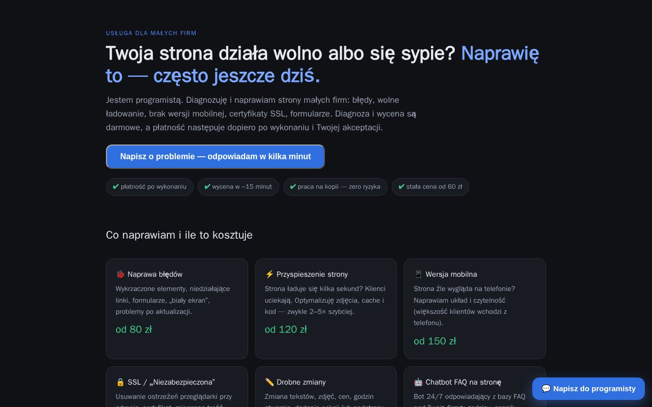 Preview of Naprawa Stron