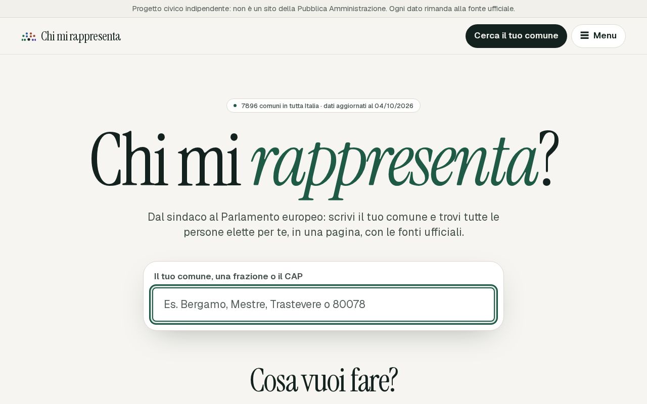 Preview of Chi Mi Rappresenta
