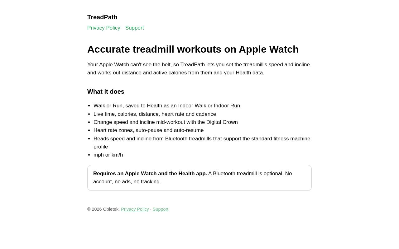 Preview of TreadPath