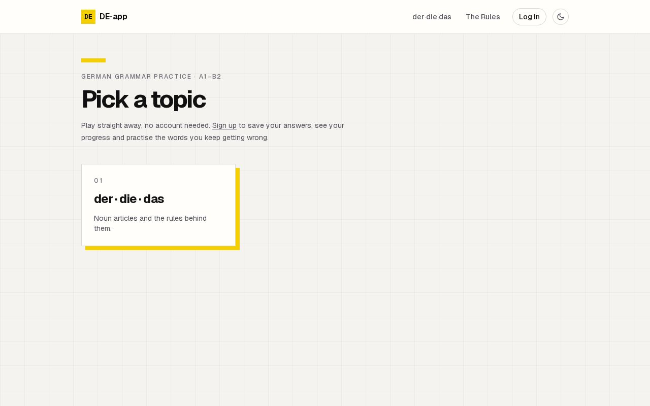 Preview of De App
