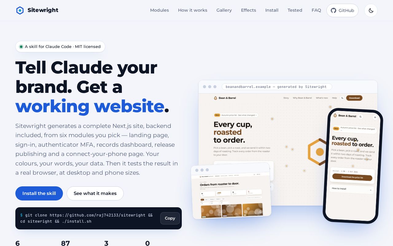 Preview of Sitewright