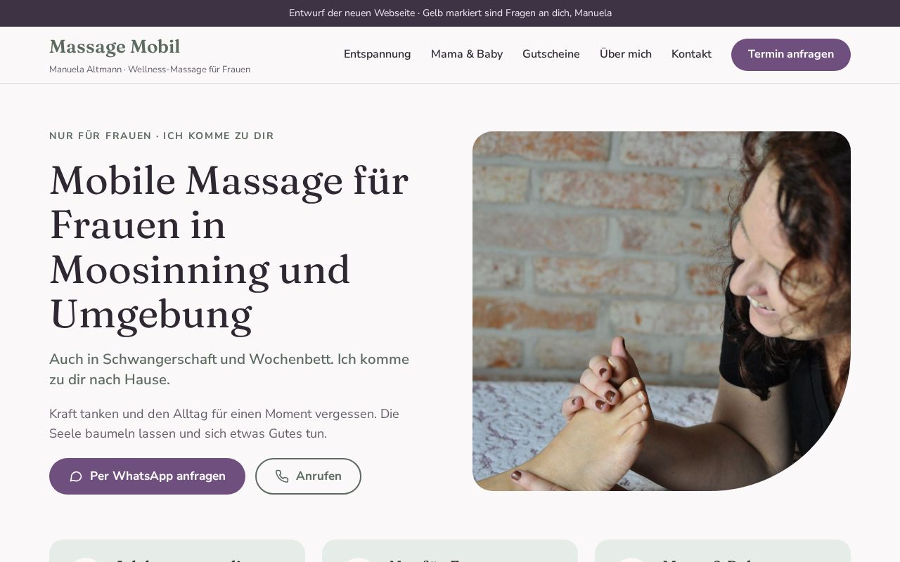 Preview of Massage Mobil Demo