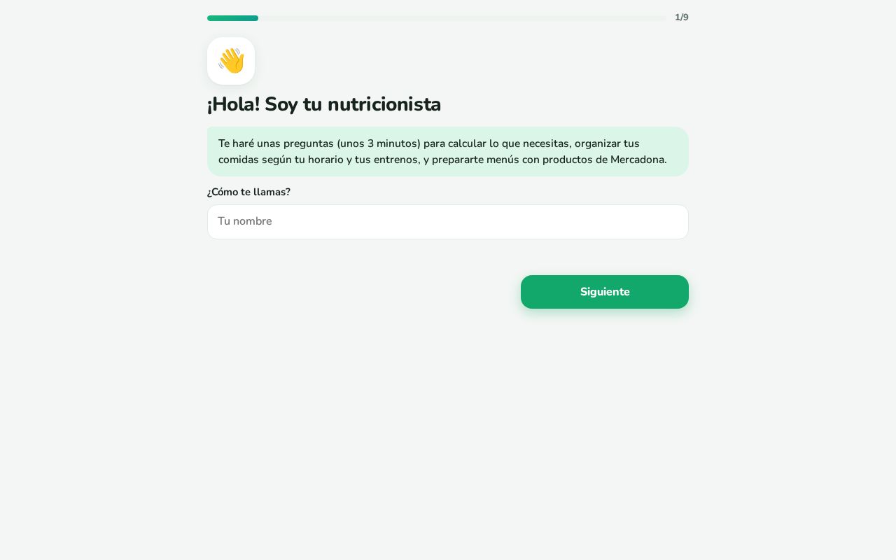 Preview of Mi Nutricionista