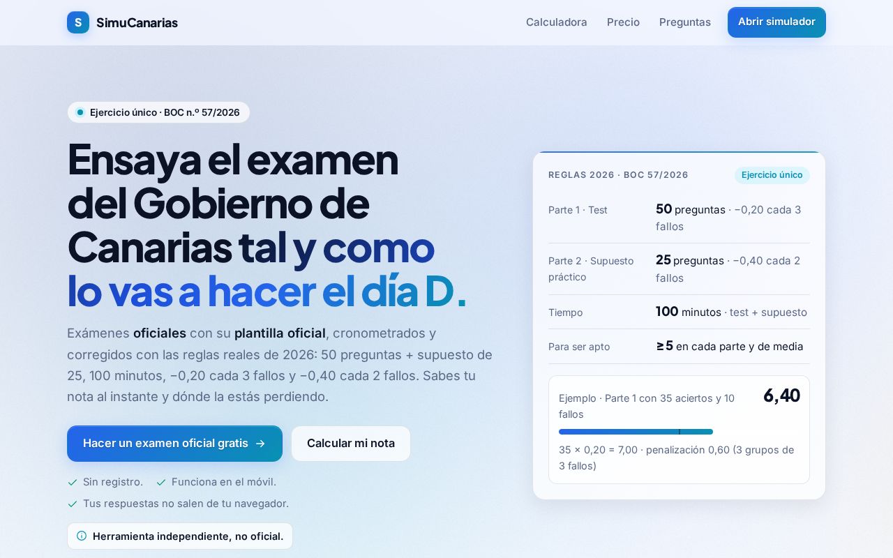 Preview of Simucanarias