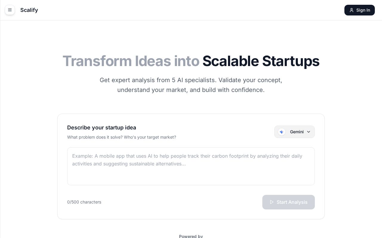 Preview of Scalify AI