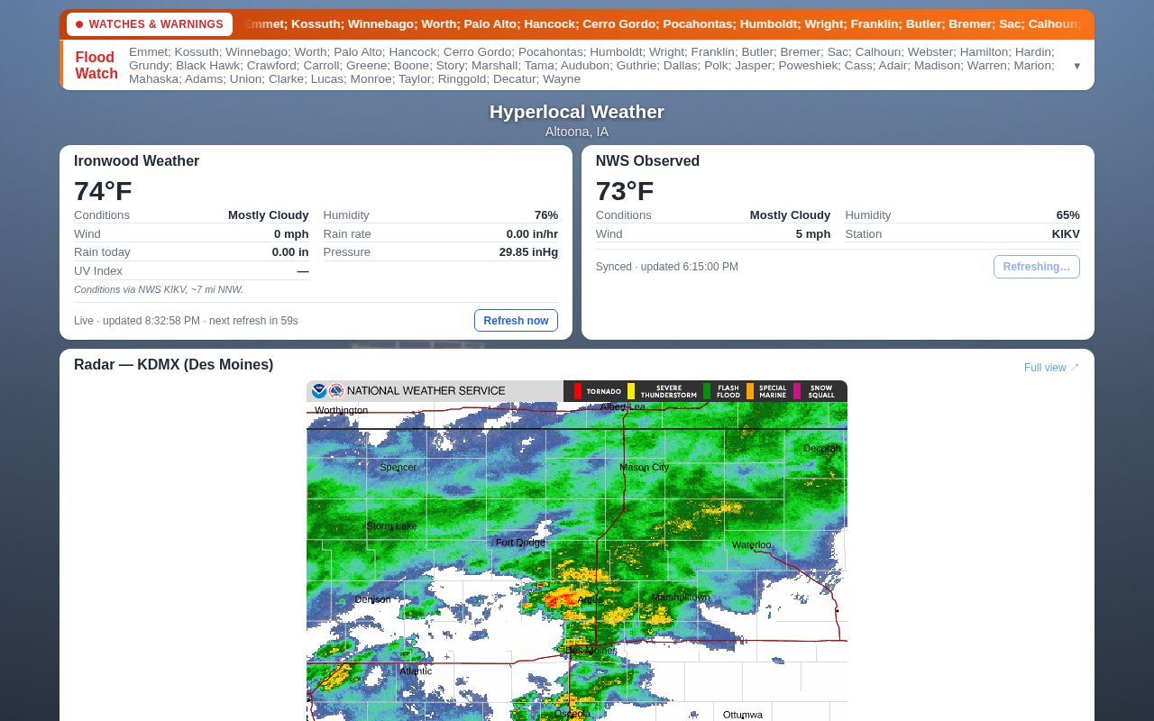 Preview of Hyperlocal Weather