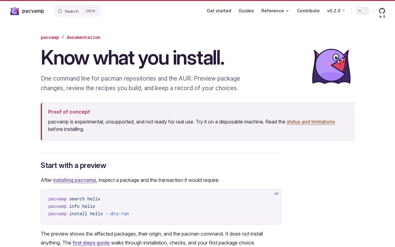 Preview of A trust-focused package manager for pacman-based Linux distributions