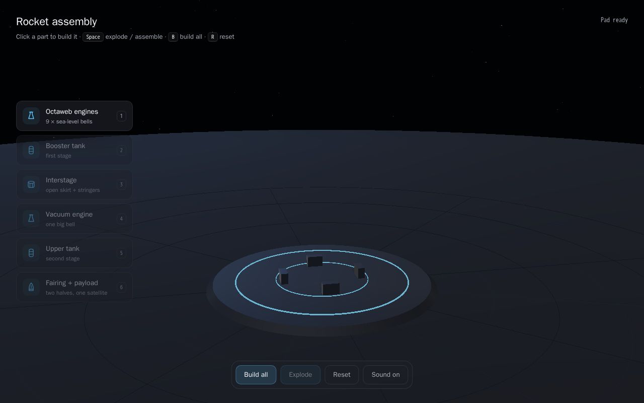 Preview of Rocket Assembly Demo