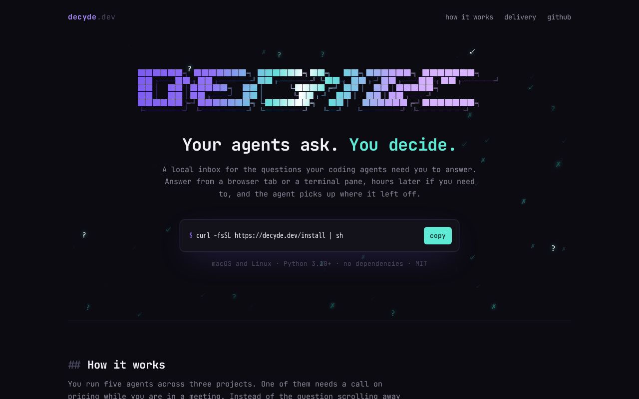 Preview of Decyde