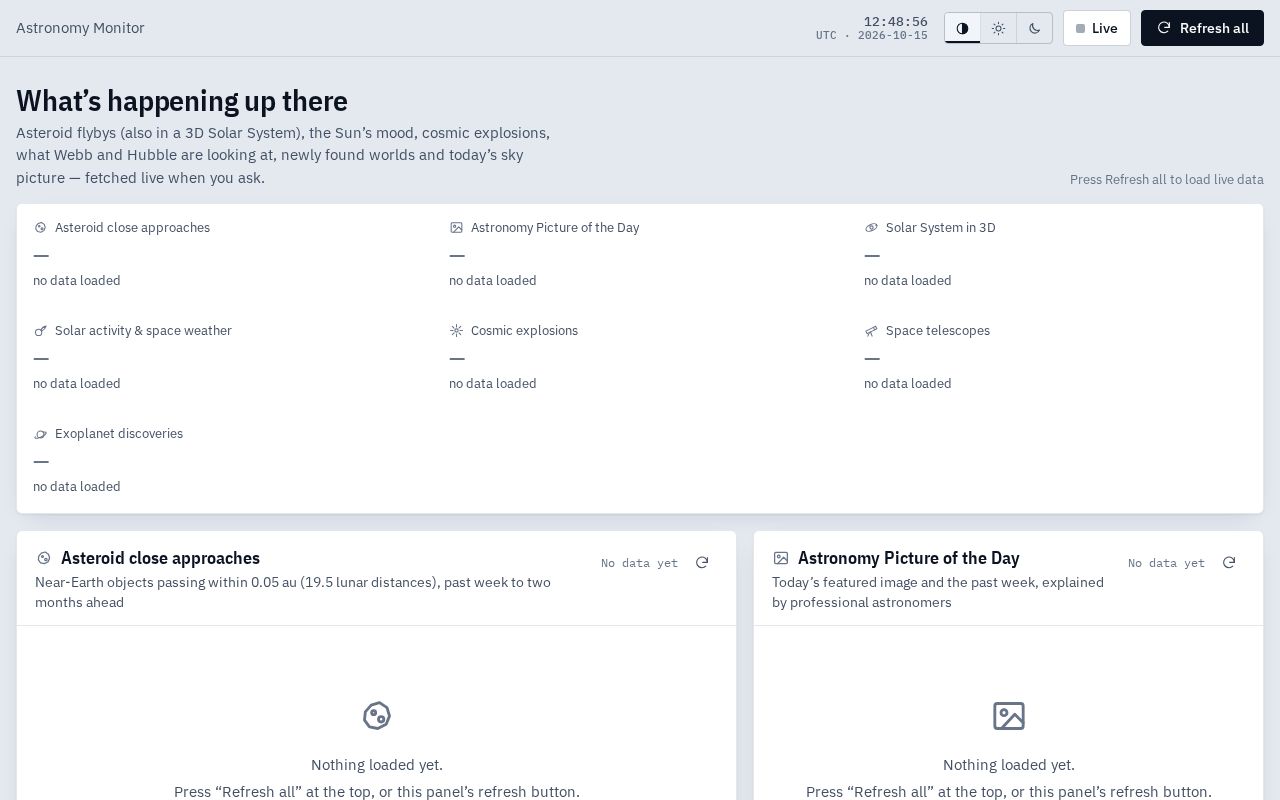 Preview of Astronomy Monitor