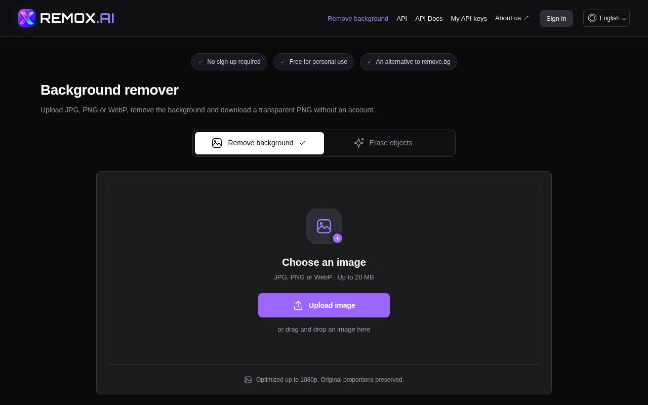 Preview of Background remover