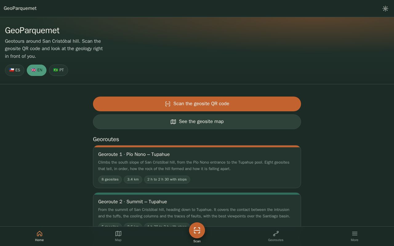 Preview of App GeositiAR