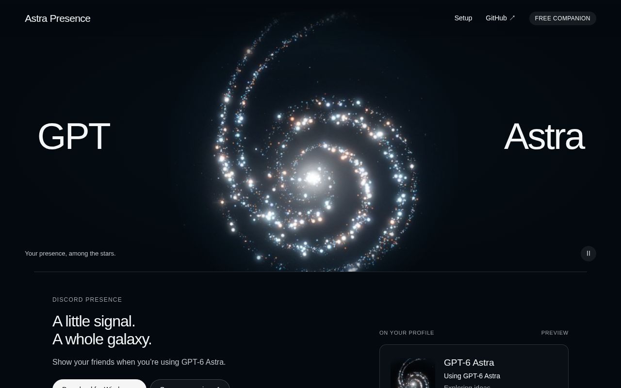 Preview of Openai Discord Presence