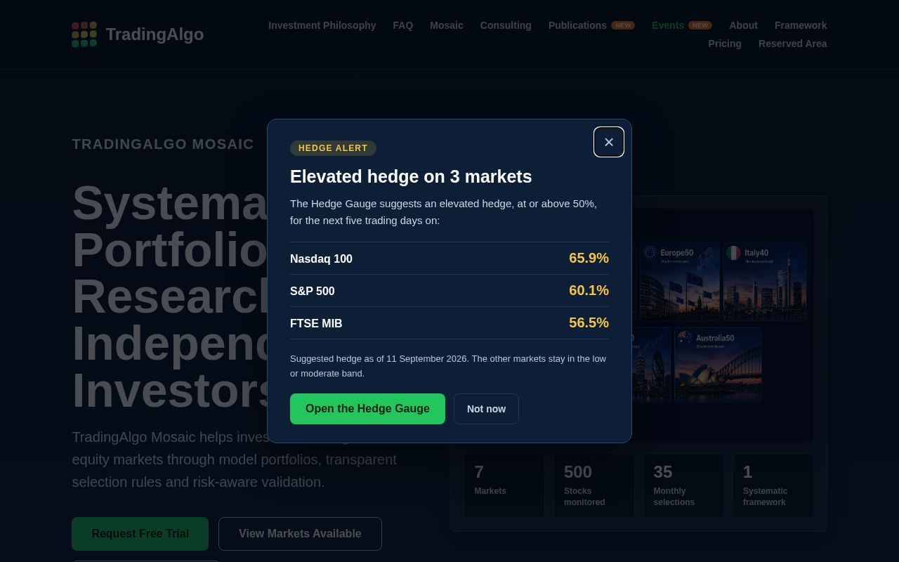 Preview of TradingAlgo