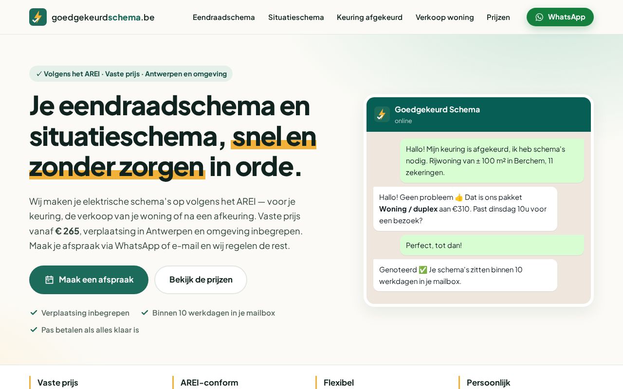 Preview of Goedgekeurdschema