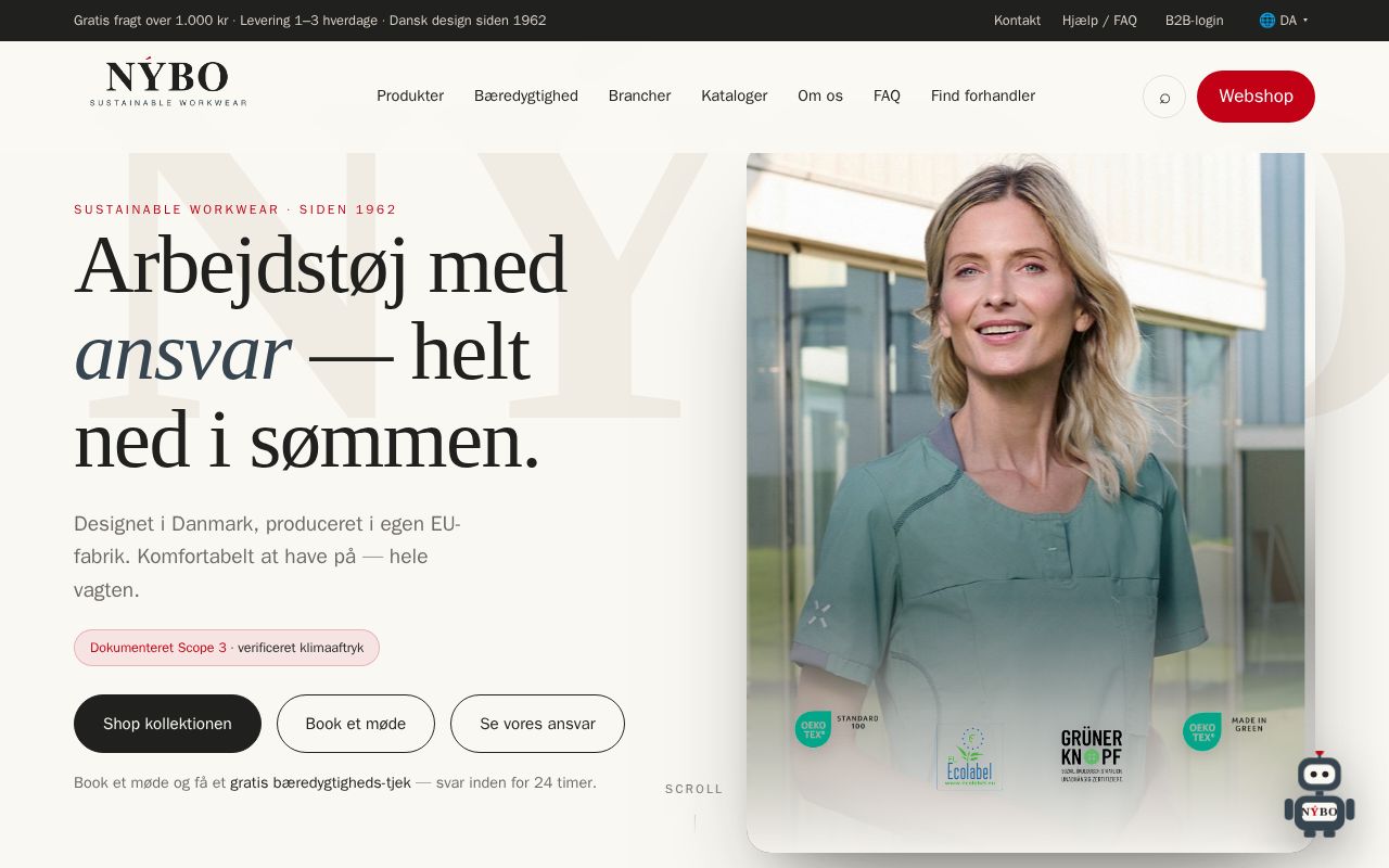 Preview of Nybo Workwear – website koncept (preview, noindex)