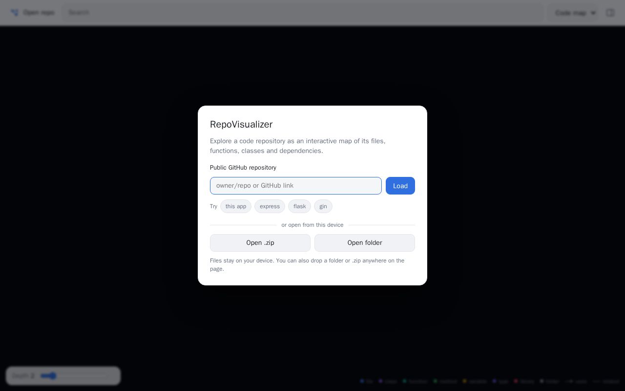 Preview of RepoVisualizer