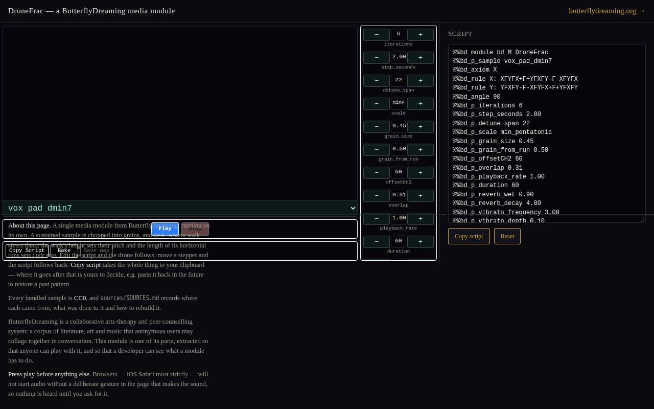 Preview of ButterflyDreaming Standalone DroneFrac