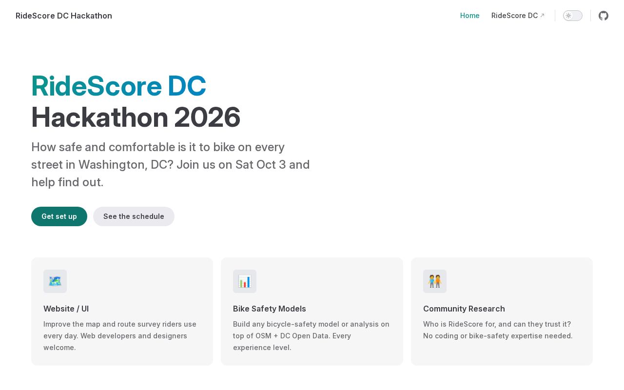 Preview of Ridescoredc Hackathon 2026