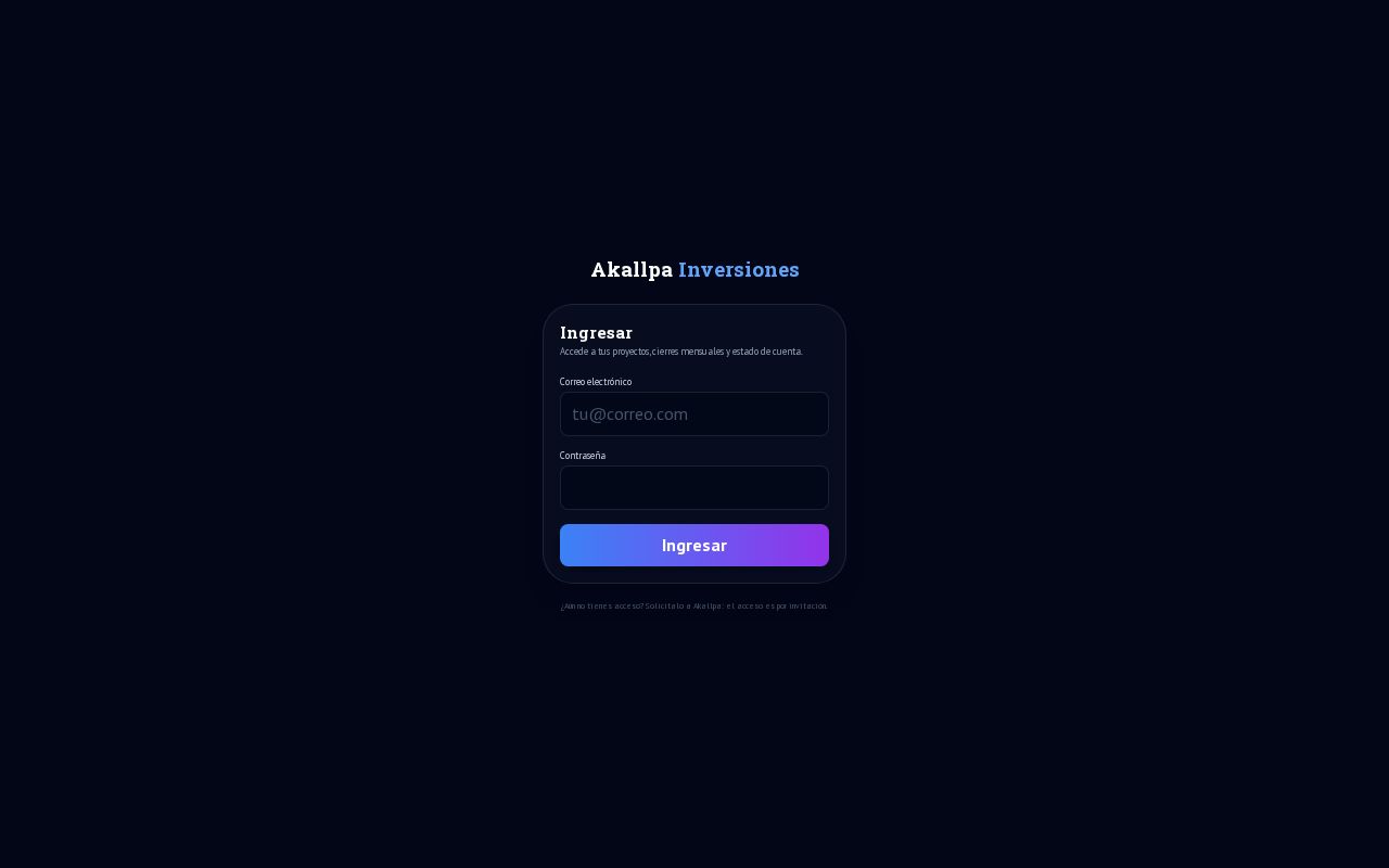 Preview of Akallpa Inversiones Web