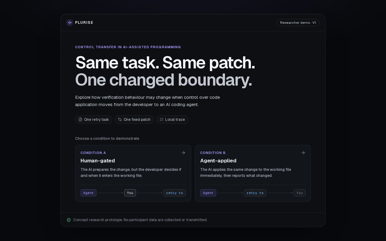 Preview of Plurise Research Prototype