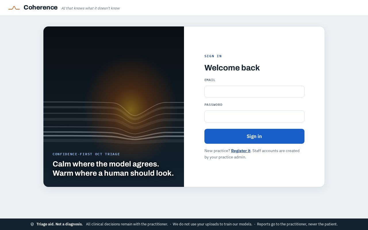 Preview of Coherence App
