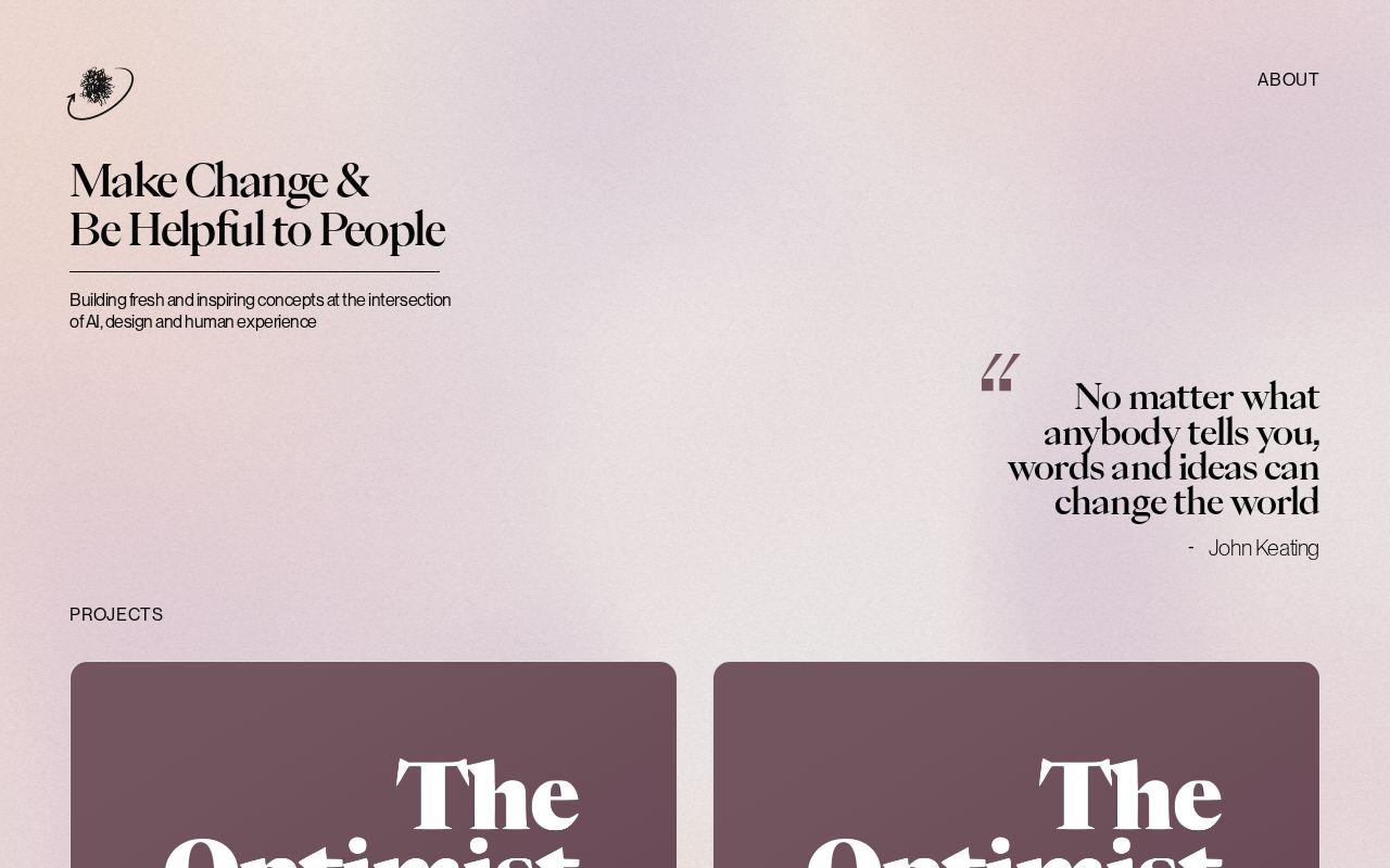 Preview of Make Change Site