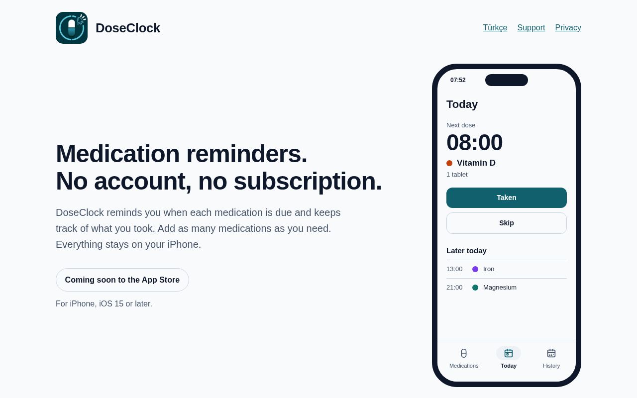 Preview of Doseclock Site
