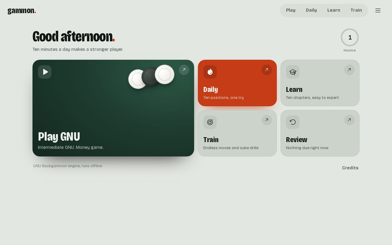 Preview of Backgammon Trainer
