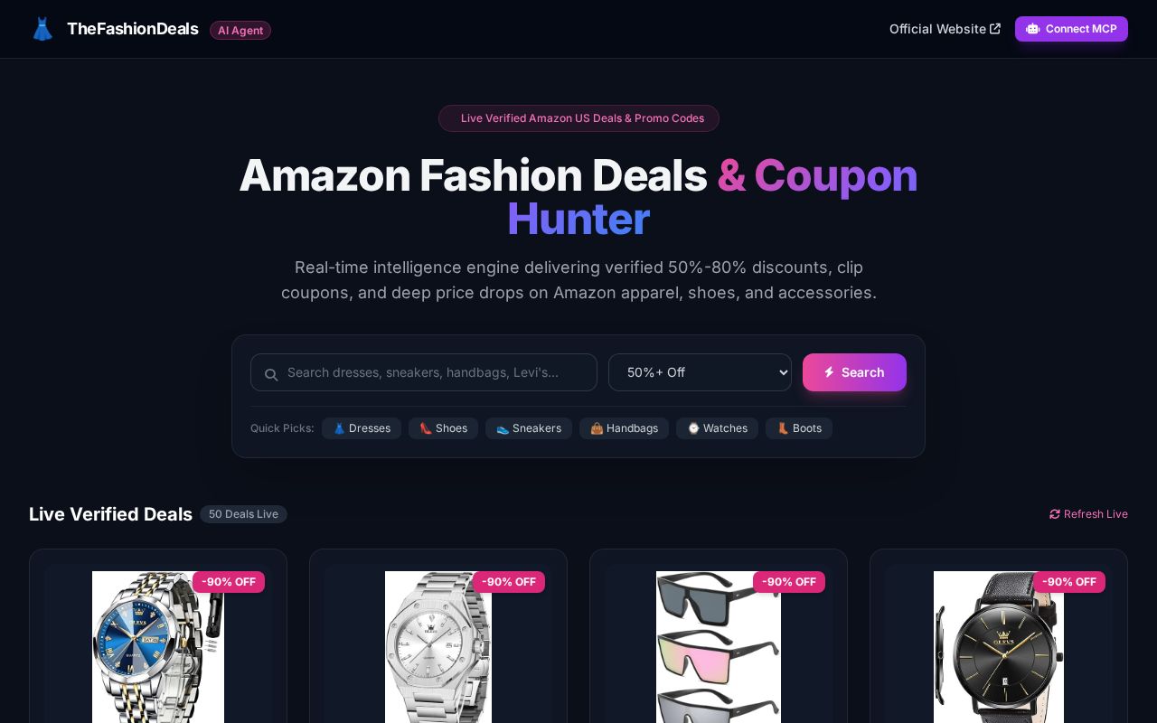 Preview of Amazon Fashion Deal Hunter AI Agent