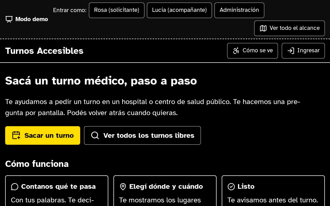 Preview of Turnos Accesibles