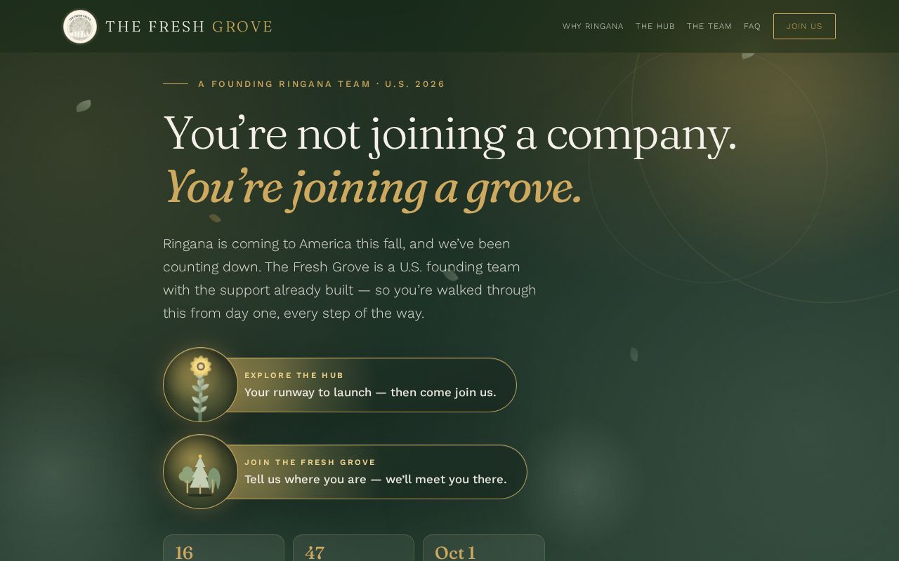 Preview of Public recruiting site for The Fresh Grove