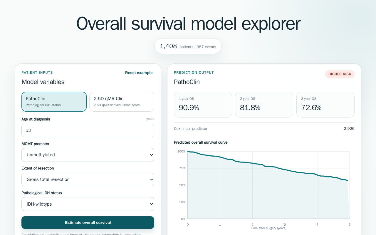 Preview of 2.5D-qMR-Clin-GliomaOS-Explorer