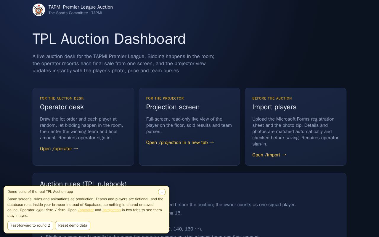 Preview of Tpl Auction Showcase
