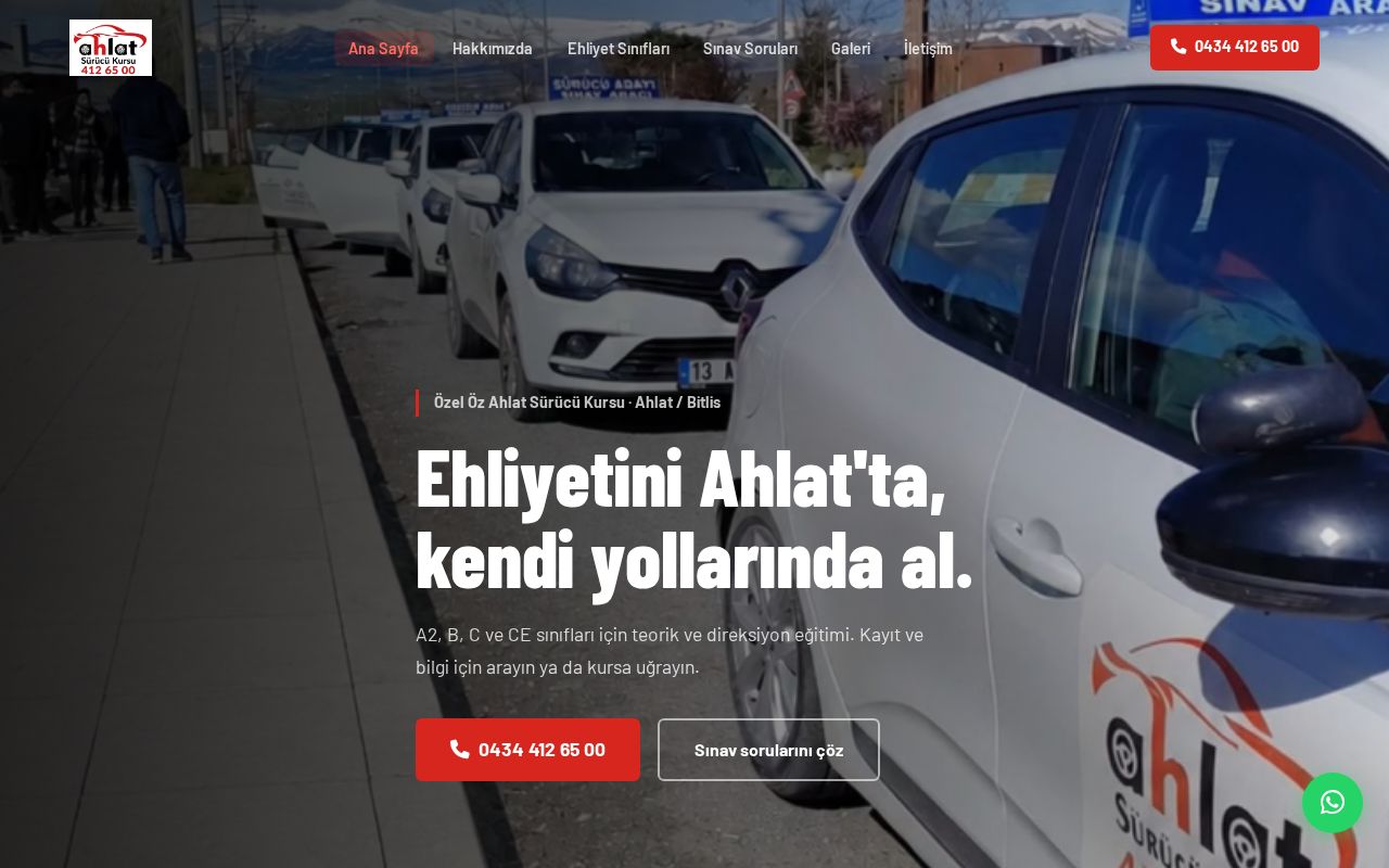 Preview of Ahlat S R C Kursu Web Sayfas