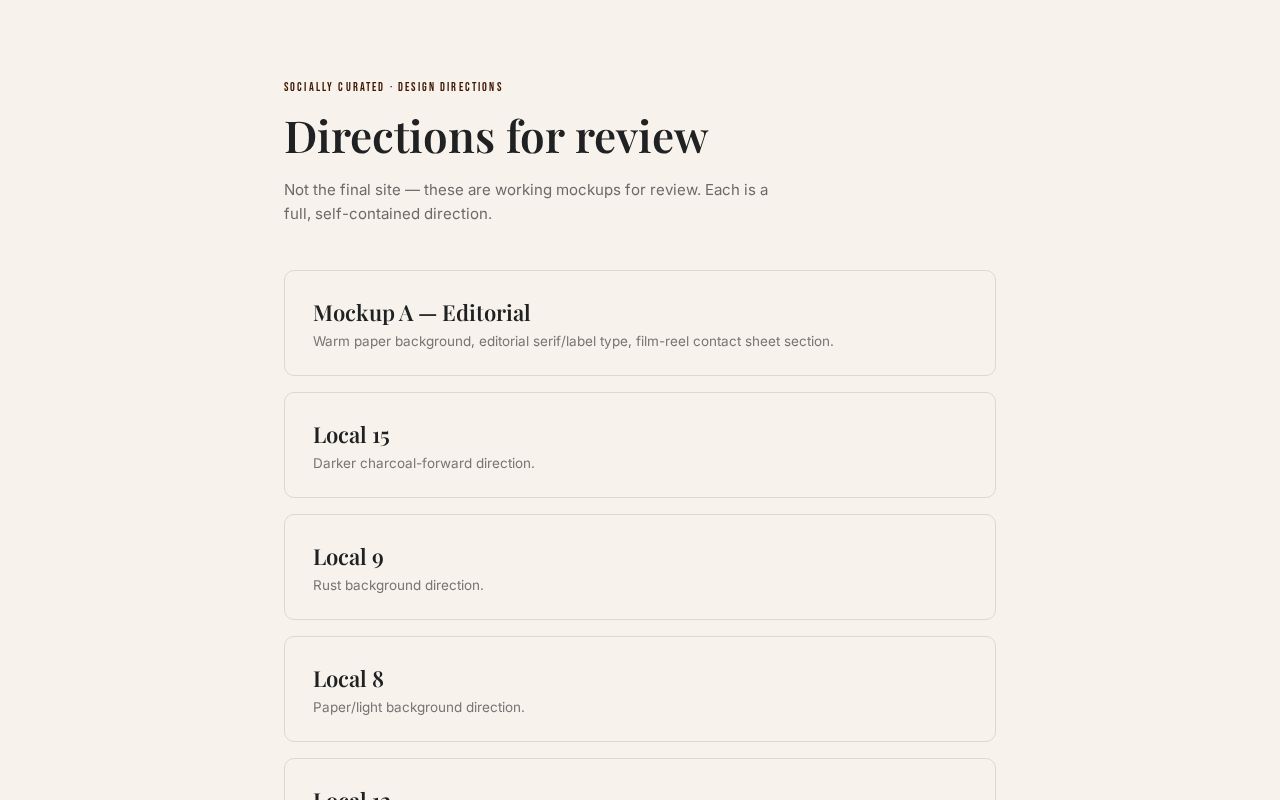 Preview of Socially Curated