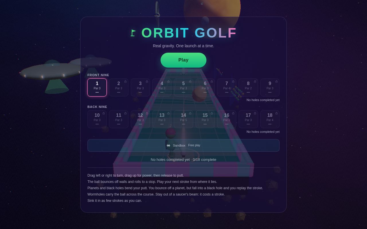 Preview of Orbit Golf