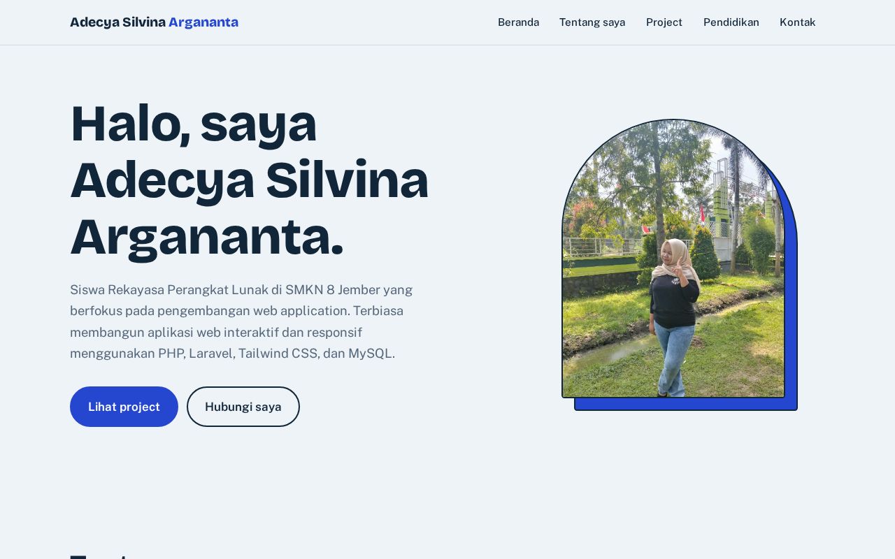 Preview of Profil Adecya Silvina Argananta