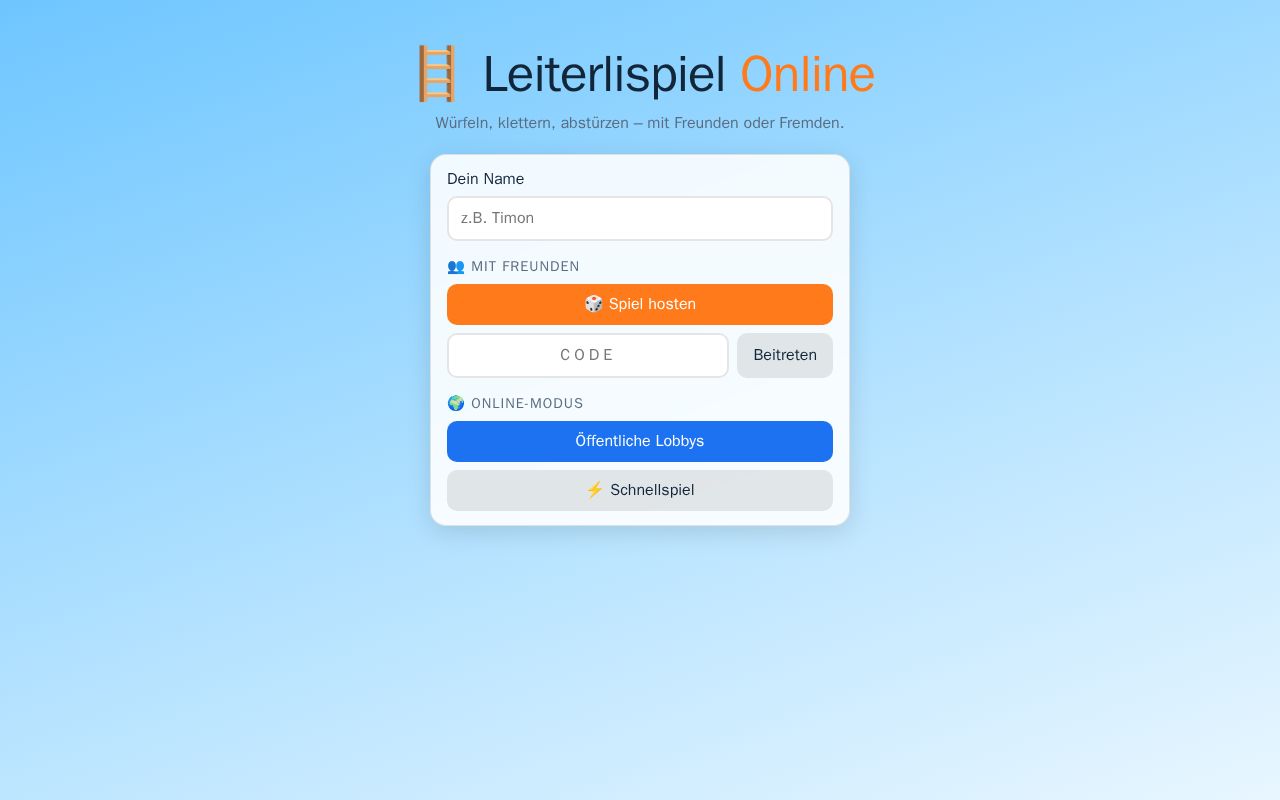 Preview of Leiterlispiel Online