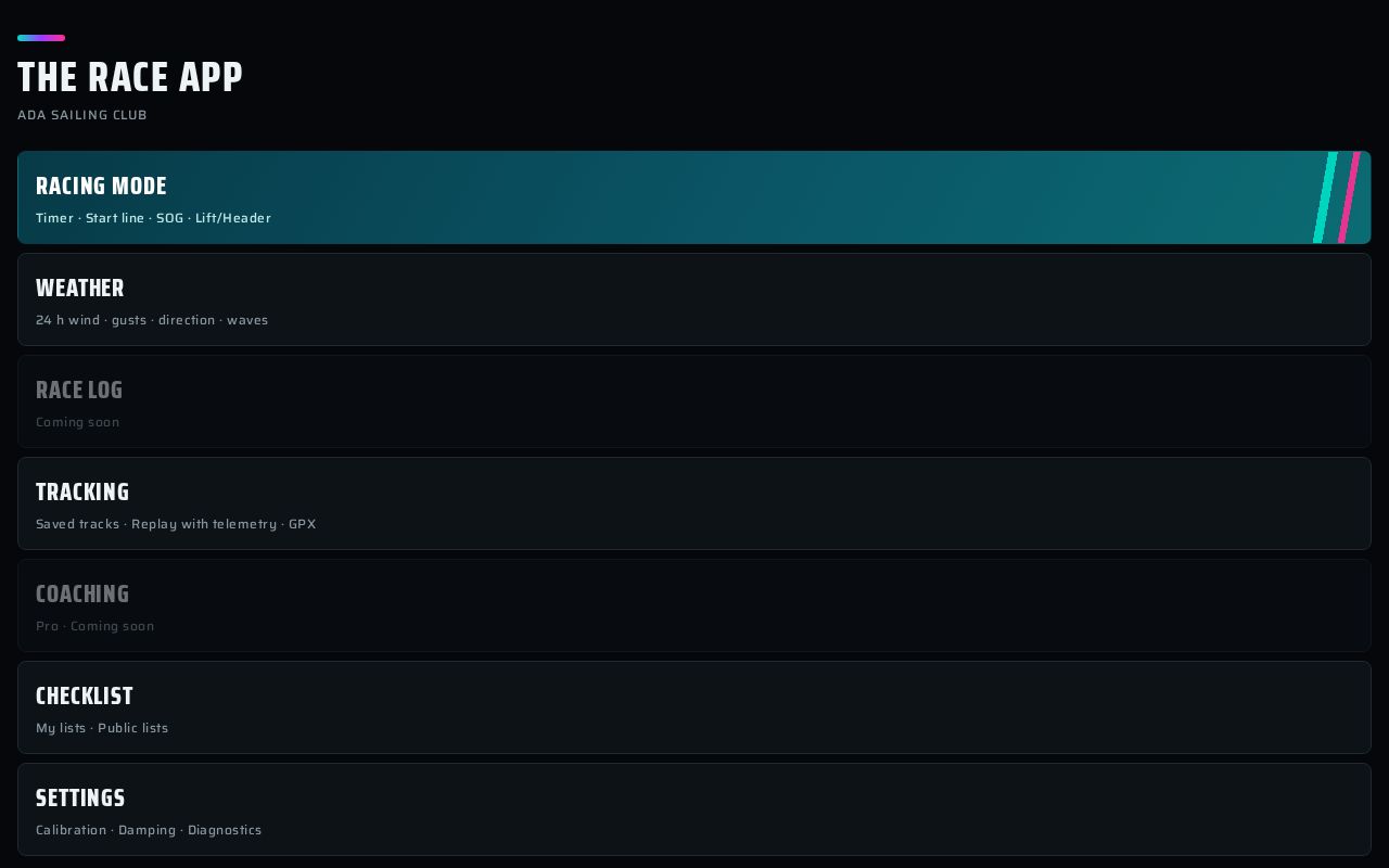 Preview of Race App