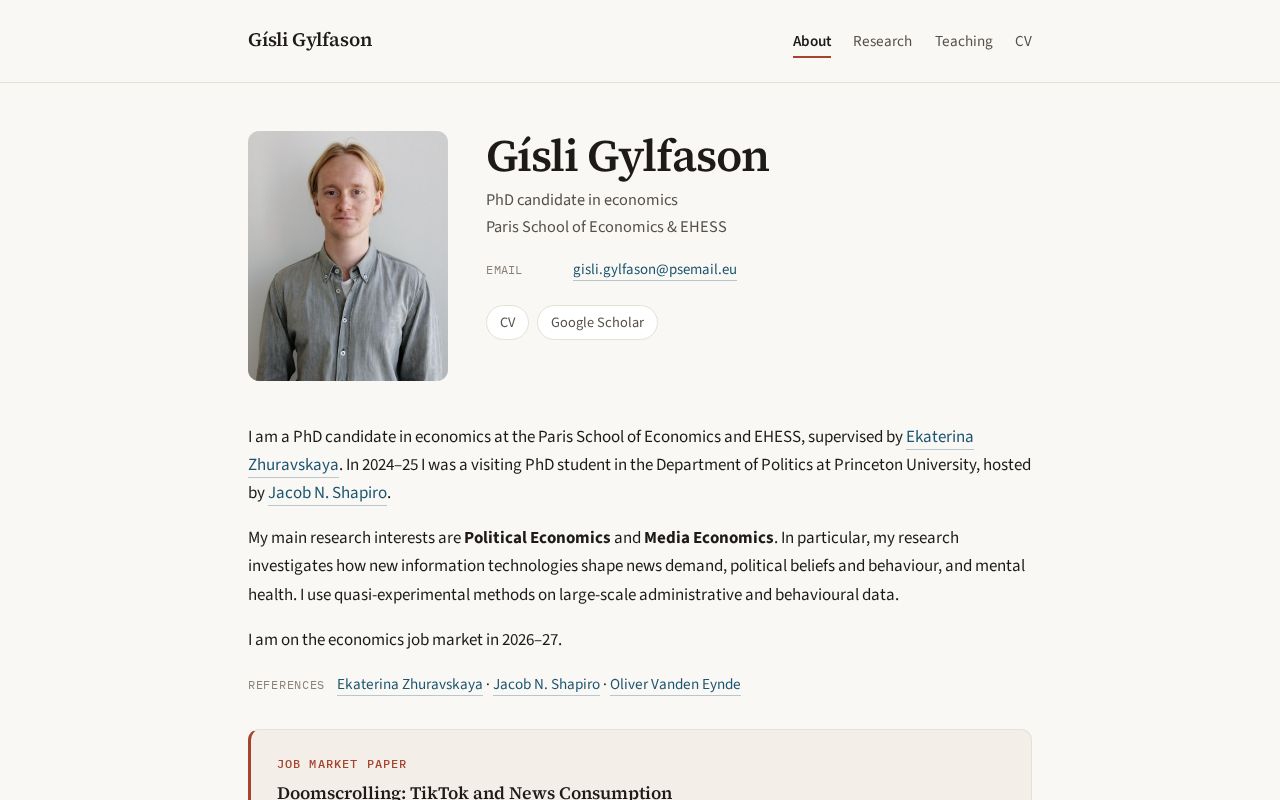 Preview of Gisligylfason Github Io