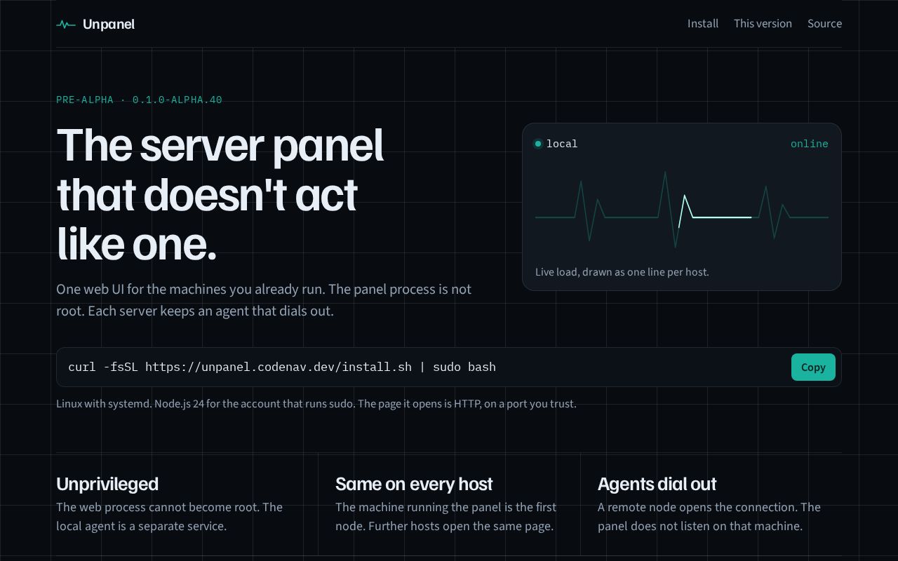 Preview of Unpanel