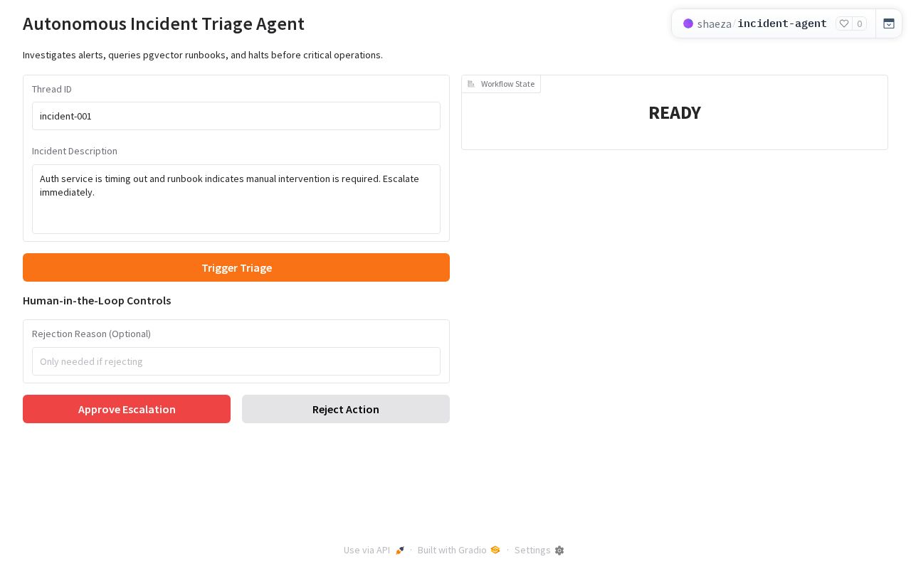 Preview of Incident Agent
