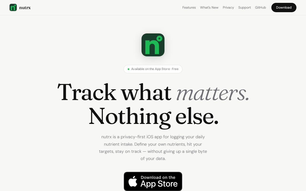Preview of nutrx