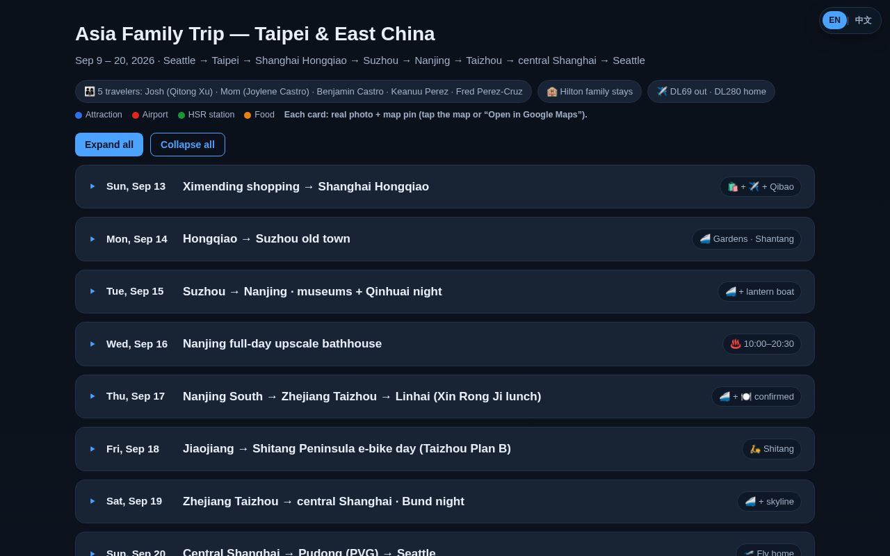 Preview of Taipei China Itinerary